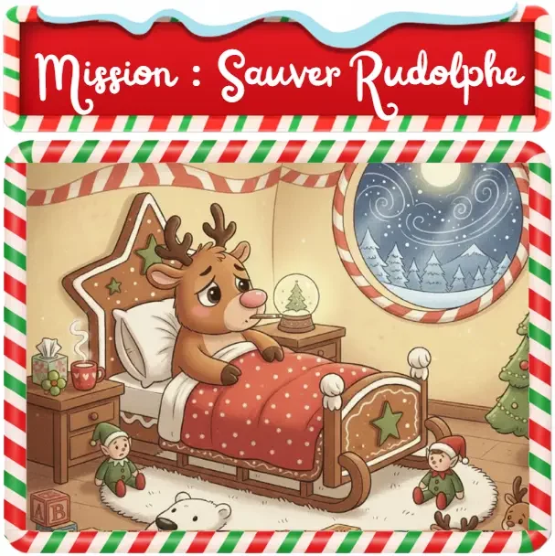 Chasse au trésor de Noël : Mission sauvez Rudolphe