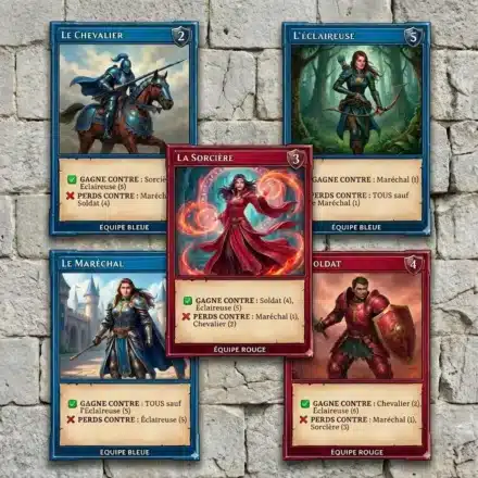 Cartes de rôles Zagamore (ou sagamore) soldat à imprimer pour enfants