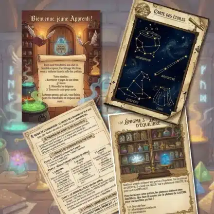 L'archimage Merlinus : Escape game sorcier (6-8 ans) 🪄