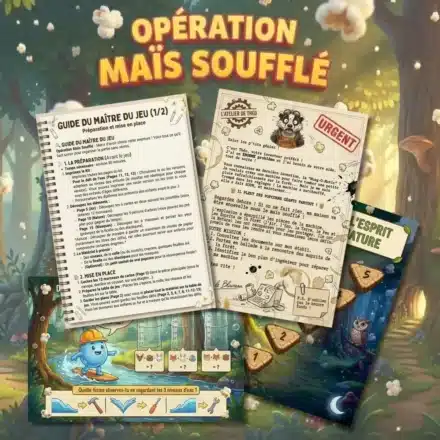 Opération maïs soufflé : Escape game nature (6-8 ans) 🍿