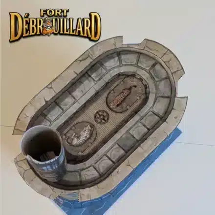 Fort débrouillard_le fort_vue de dessus Jeu à imprimer Fort Débrouillard : escape game 6-11 ans façon Fort Boyard