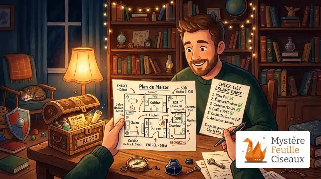Organisation et mise en place des indices pour jeu de piste réussi