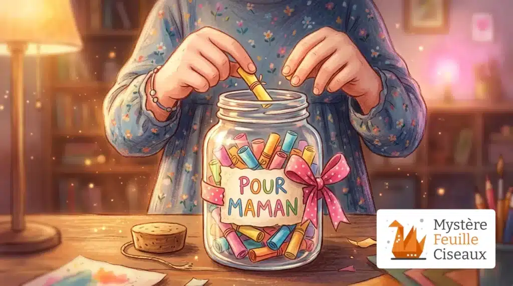 Création d'un bocal à mots doux, idée de cadeau original pour la fête des mères