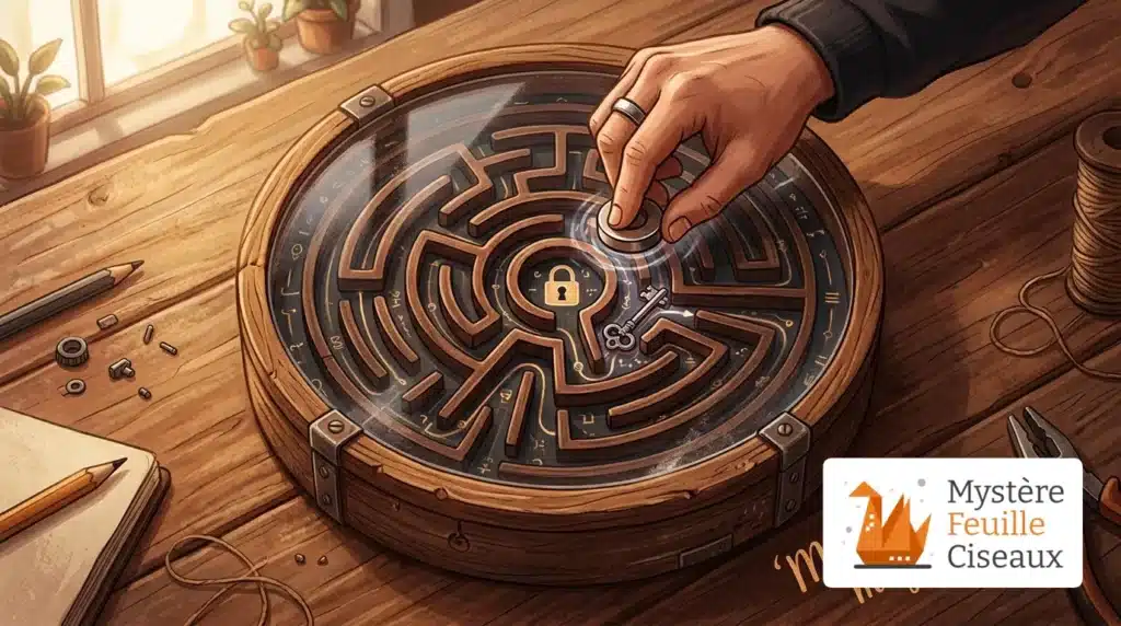 Énigme du labyrinthe magnétique pour escape game