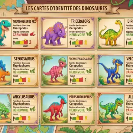 Carte d'identité_présentation Mission Volcano Dino : Escape game dinosaure (6-8 ans) 🦕