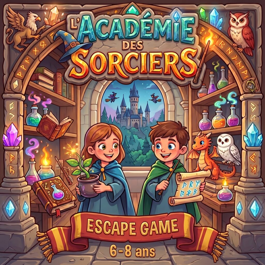 L'Académie des sorciers : Escape game façon Harry Potter (6-8 ans) 🧙♂️